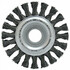 Щетка Lessmann дисковая 125х14x22.2мм скрученная жгутами стальная проволока 0.5 мм Z20 жгутов 12500 об/хв (4732110P)