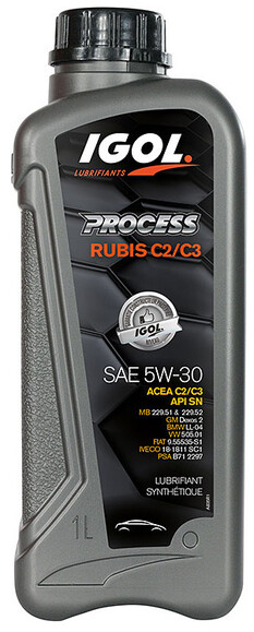 Моторне мастило IGOL PROCESS RUBIS C2 C3 5W-30 1 л (PRORUBC2C3-1L)