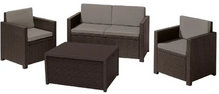 Комплект мебели Keter Monaco Set, коричневый (216778)