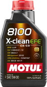 Моторное масло MOTUL 8100 X-clean EFE, 5W30 1л (109470)