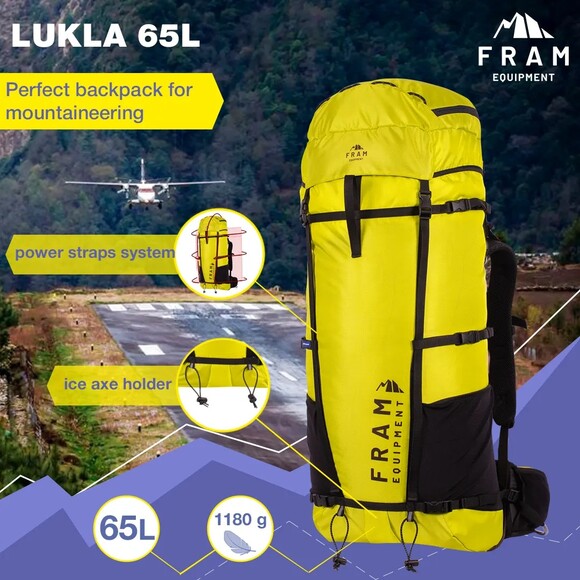 Рюкзак Fram Equipment Lukla 65L S (лимонный) (id_6705) изображение 9