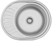 Кухонна мийка Kroner KRP Satin-5745, 0.8 мм (CV022775)
