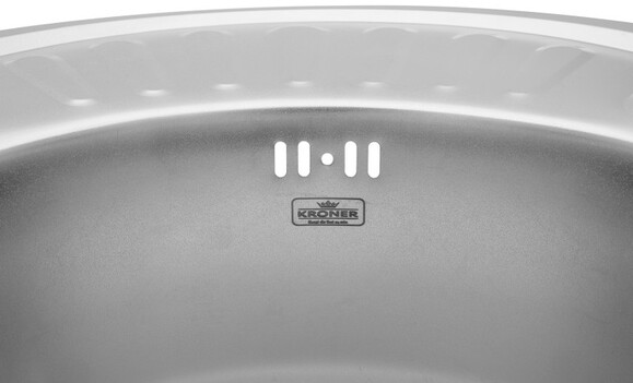 Кухонна мийка Kroner KRP Satin-5745, 0.8 мм (CV022775) фото 2
