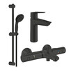 Набор смесителей для ванной комнаты Grohe QuickFix Start Black 3 в 1 (UA303304TM) (CV032755)