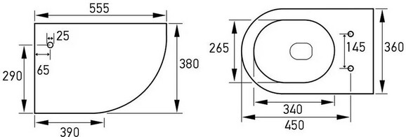 Унитаз подвесной VOLLE TOLEDO Rimless с сидением slow-closing (1347.001000) изображение 2