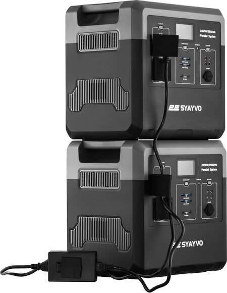 Портативна електростанція 2Е Syayvo 2400 Вт, 2560 Вт/рік, WiFi/BT, паралельне підключення, швидка зарядка фото 19