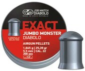 Пули пневматические JSB Exact Jumbo Monster, калибр 5.5 мм, 200 шт (1453.05.29)