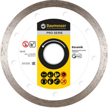 Алмазний диск Baumesser Keramik 1A1R 115x1,4x8x22,23 (91315095009)