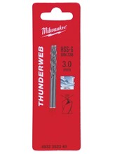 Сверло по металлу Milwaukee THUNDERWEB HSS-G, 3,0Х61 мм, 2 шт. (4932352349)