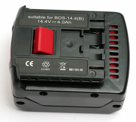 Акумулятор PowerPlant для шурупокрутів та електроінструментів BOSCH GD-BOS-14.4 (B), 14.4 V, 4 Ah, Li-Ion (DV00PT0003) фото 2