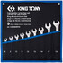Набір ключів KING TONY TREOTON 9 одиниць, 8-19 мм, супер-легкі (12D09MRN)