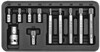 Набор насадок отверточных YATO "SPLINE" 30х75 мм, адаптер 1/2 (YT-0415)