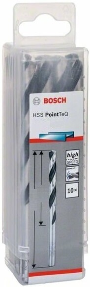 Сверло Bosch 10 HSS PointTeQ 9.5 мм, 10 шт (2608577263) изображение 2