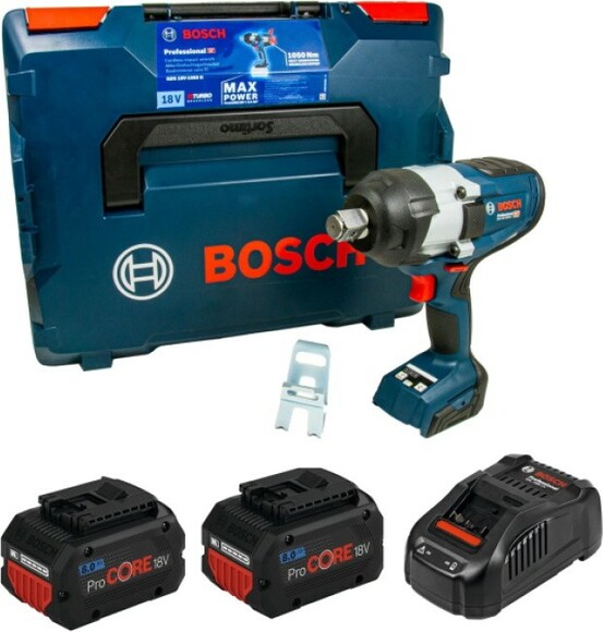 Аккумуляторный ударный гайковерт Bosch GDS 18V-1050 H Professional (06019J8522) изображение 11
