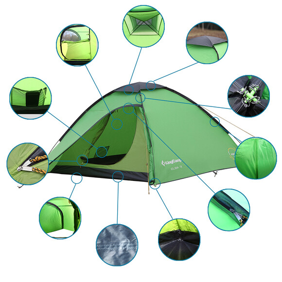 Палатка KingCamp Elba 3 (KT3038) Green изображение 4
