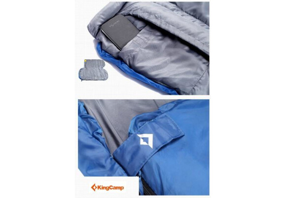 Спальный мешок KingCamp Freespace 250 Right Blue (KS3168 R Blue) изображение 4