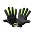 Перчатки защитные Lahti Pro утепленные комбинированные (эластан, полиэстер) черно-зеленые 10 (L251108K)