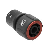 Конектор для шланга Fiskars FiberComp STOP 3/4" (19 мм) з автостопом (1054790)