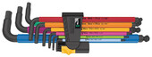 Набор Г-образных ключей Wera 950/9 Hex-Plus Multicolour Imperial 2, BlackLaser, 9 шт. (05022640001)