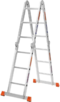 Лестница-трансформер алюминиевая четырёхсекционная BLUETOOLS 4x3 (160-9012)