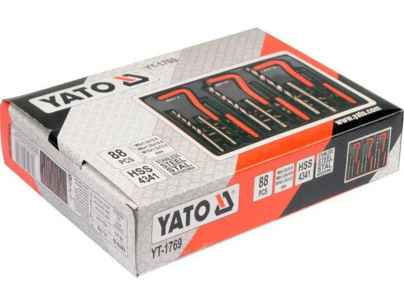 Набор инструментов и деталей для ремонта резьбы Yato (YT-1769) изображение 3