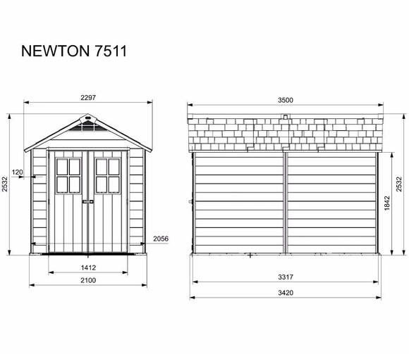 Садовый домик Keter Newton 7511 (246945) изображение 7