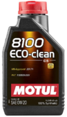 Моторное масло Motul 8100 Eco-clean, 0W20 1 л (108813)