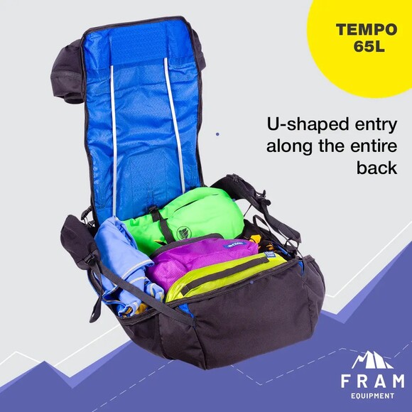 Рюкзак Fram Equipment Tempo 65L (красный) (id_6721) изображение 15