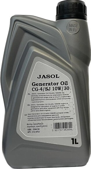 Генераторна олива JASOL Generator Oil CG-4/SJ 10W30, 1 л (63212) фото 2