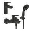 Набір змішувачів для ванної кімнати Grohe QuickFix Start Black 3 в 1 (UA303301SQ) (CV032757)