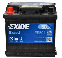 Акумулятор EXIDE EB501 Excell, 50Ah/450A 