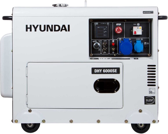 Дизельний генератор Hyundai DHY 6000SE фото 3