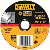 Круг отрезной DeWALT 125х1.6х22.23 мм. по алюминию (DT43360)