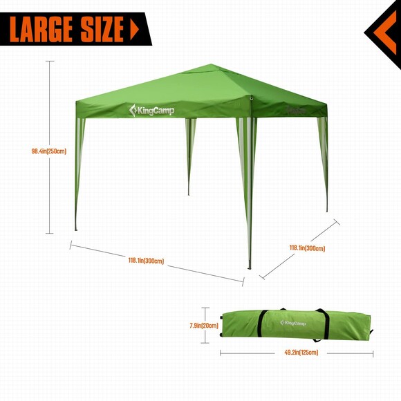 Тент-шатер KingCamp Gazebo (KT3050) Green фото 4