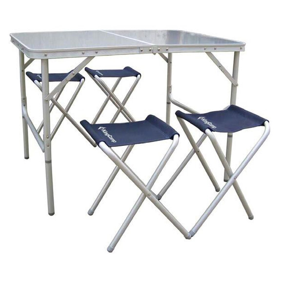 Стіл зі стільцями KingCamp TABLE AND CHAIR SET (KC3850) Silver фото 2