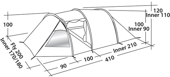 Палатка Easy Camp Spirit 300 Rustic Green (120397) (928904) изображение 3
