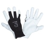 Перчатки защитные Lahti Pro с козьей кожи Kat.I (хлопок, полиэстер) бело-черные 10 (L271610K)