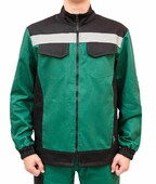 Рабочая куртка Free Work Алекс зеленая с черным р.44-46/5-6/S (62007)