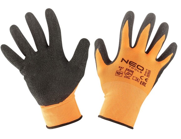 Перчатки Neo Tools рабочие полиэстер с латексным покрытием  р.10 (97-641-10)