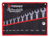 Набор рожковых ключей Forsage 10 предметов на полотне F-5102P