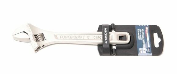 Ключ розвідний ForceKraft FK-649250 Profi CRV 10"-250мм захват 0-30мм на пластиковому тримачі
