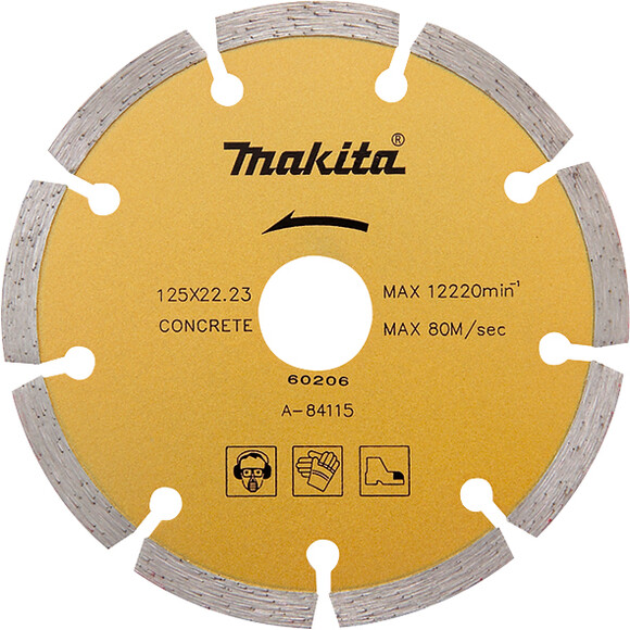 Алмазний диск Makita по бетону 125х22.23 (A-84115)