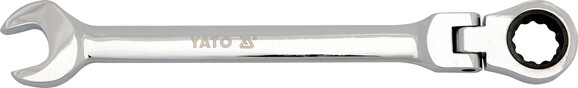 Ключ рожково-накидний з тріскачкою і шарніром Yato 8мм/140мм (YT-1674) фото 2