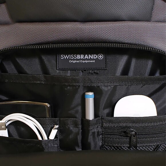 Сумка-рюкзак Swissbrand Houston 21 Grey (SWB_BL21HOU603U) изображение 7