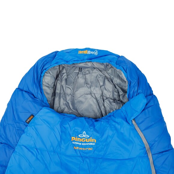 Спальный мешок Pinguin Mistral PFM (3/-3°C), 185 см - Right Zip,Blue (PNG 235258) изображение 3