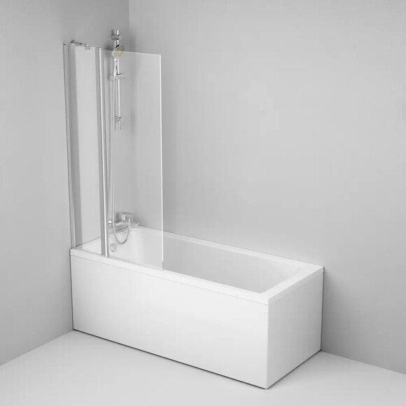 Душова шторка для ванни AM.PM Gem 80х140 см (WU90BS-D3W5-140CT) фото 3