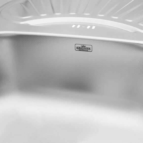 Кухонна мийка Kroner KRP Dekor-7549, 0.8 мм (CV022781) фото 2