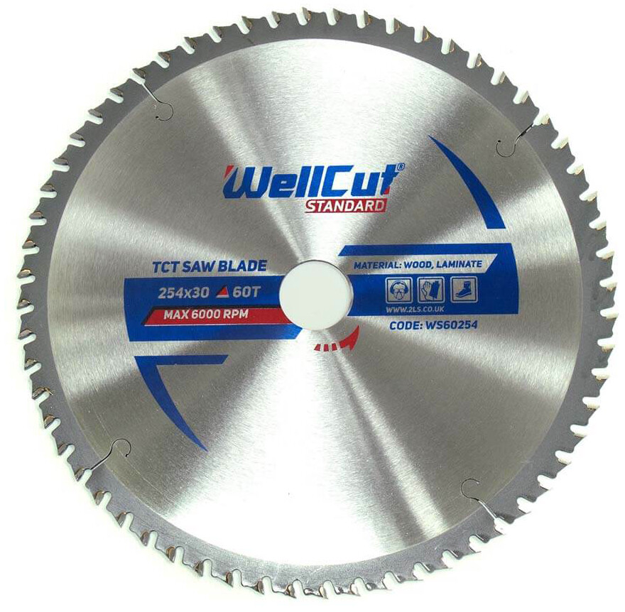 

Пильный диск WellCut Standard 60Т, 254х30 мм (WS60254)