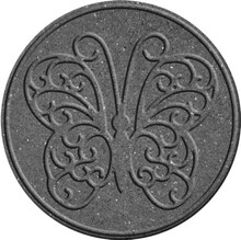 Декор MultyHome, метелик для садових доріжок 45х45 см, сірий (5907736267439)