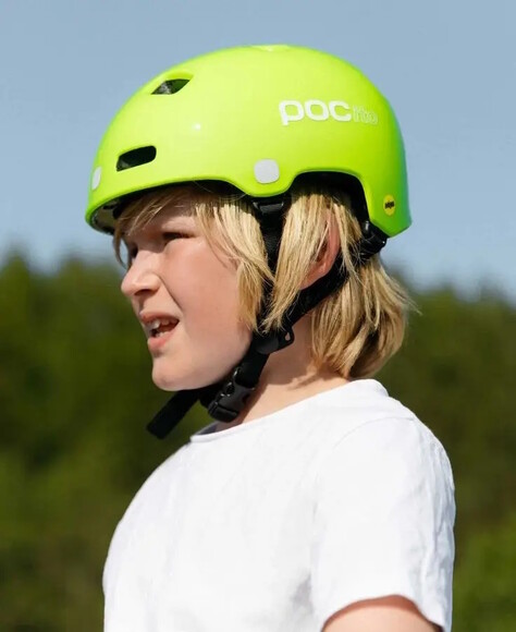 Шлем велосипедный POC Pocito Crane MIPS, Fluorescent Yellow/Green, M/L (PC 105708234MLG1) изображение 4